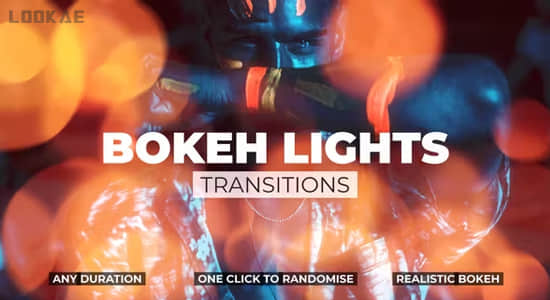 达芬奇插件-散景漏光耀斑光效转场动画预设 Bokeh Lights Transitions