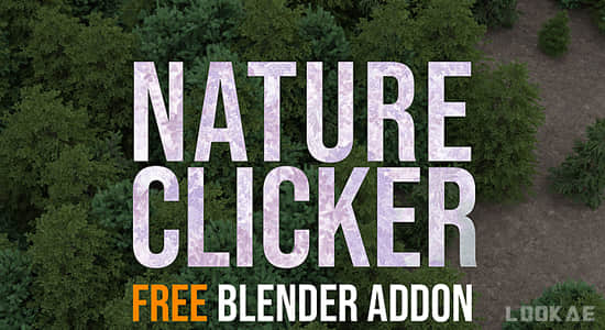 Blender插件-三维植物模型资产预设 Nature Clicker V1.1