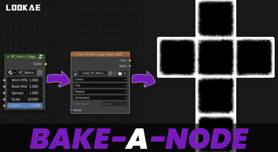 Blender插件-节点烘焙工具 Bake-A-Node v3.0.0