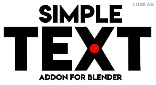 Blender插件-三维文字动画预设 Simple Text Addon V1.1.1