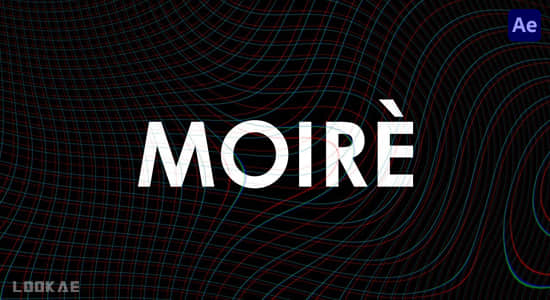 AE脚本-视频摩尔纹视觉特效 Moiré V1.6+使用教程