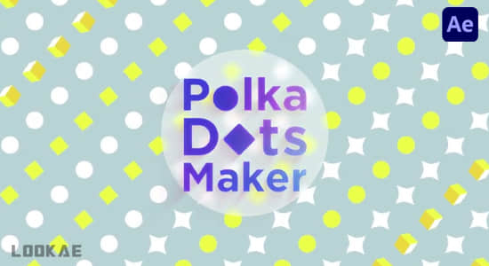 AE脚本-圆点图形矩阵排列效果MG动画 Polka Dots Maker v1.2+使用教程