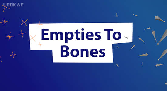 Blender插件-空对象结构转换成骨骼 Empties To Bones V4.5