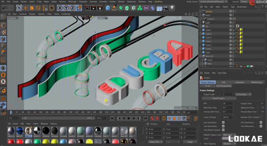 C4D教程-学习制作三维建模贴图渲染动画基础 Maxon Cinema 4D From Basics to Advanced 3D Animation-大海资源库