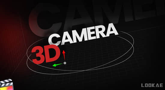 FCPX插件-30种三维摄像机画面透视变换运动预设 3D Camera