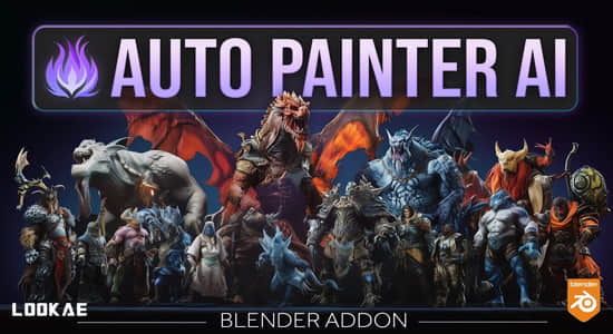 Blender插件-AI智能自动绘制纹理贴图工具 Auto Painter AI V1.0.0+使用教程