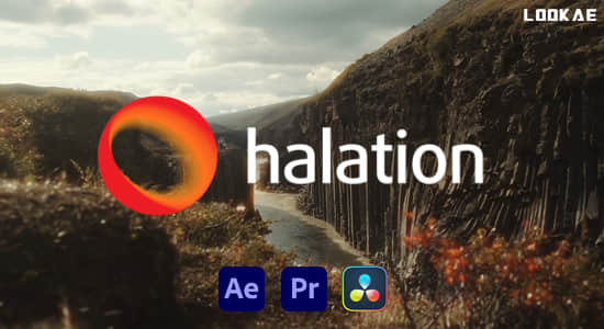 AE/PR/达芬奇插件-模拟电影胶片光晕特效 FilmConvert Halation V1.0.0 Win