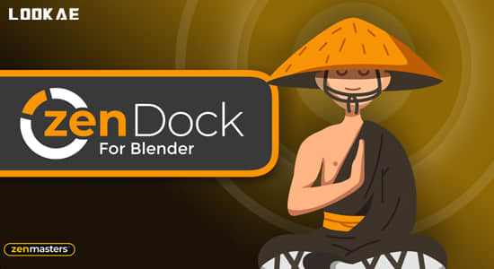 Blender插件-自定义功能按钮管理控制 Zen Dock V1.1.1