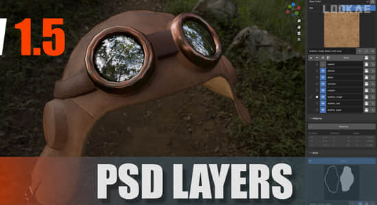 Blender插件-贴图纹理分层绘制 PSD-Layers V1.5.1+使用教程