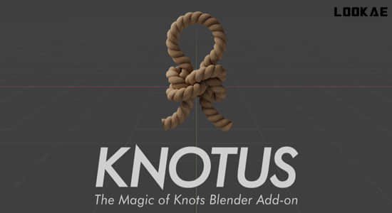 Blender插件-轻松创建绳子打结效果 Knotus v1.1.0