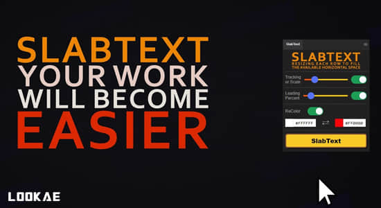 AE/AI/PS脚本-智能文字标题排版对齐工具 SlabText V1.0.0