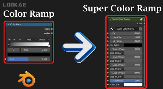 Blender插件-超级颜色渐变节点 Super Color Ramp+使用教程